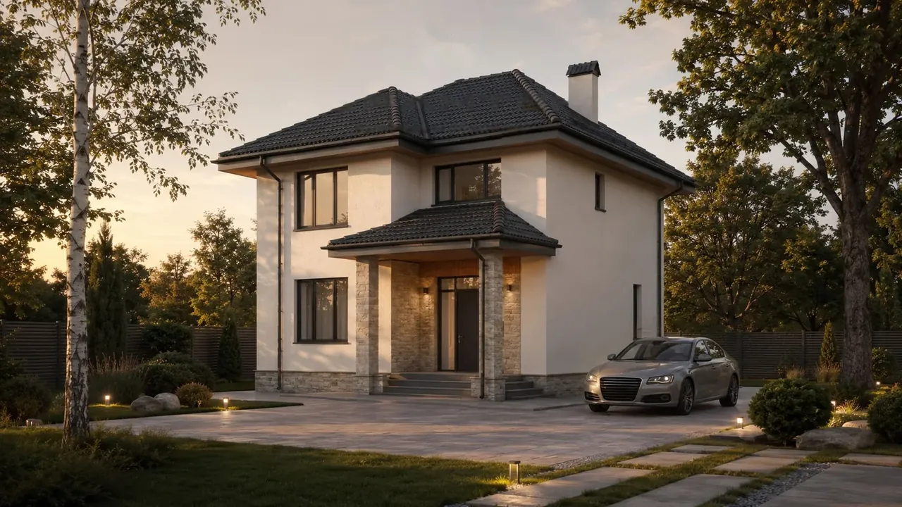 Дом Ардент 117, 117 м² — архитектурная визуализация